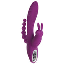 Power Bunnies Quivers 10x Rabbit Vibrator Violet showcasing its playful design and powerful motors for ultimate pleasure.