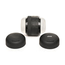 Jock Tightening Masturbator Clear Black with adjustable fit and textured tunnel for enhanced stimulation.