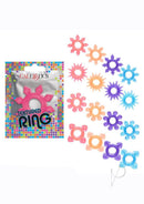 Foil Pack Textured Cock Ring Assorted Colors - colorful and stretchy rings for enhanced pleasure