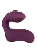 Helping Hand Silicone Rechargeable Finger Vibrator Purple, designed for dual-targeted pleasure with two powerful motors.