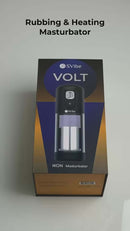 SVibe Ikon Volt Masturbator packaging showcasing rubbing and heating features for ultimate pleasure.