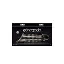 Renegade Power Extension 2 Inch Penis Sleeve Clear packaging featuring ribbed texture for enhanced pleasure.