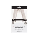 Sinful Soft Spreader Bar Black packaging showcasing its design for bondage play and comfort.