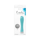 NS Novelties Luxe Candy Silicone Vibrator Turquoise in packaging with flowers and details.