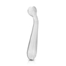 NS Novelties Crystal G Spot Wand Clear Glass Dildo showcasing smooth, sculpted clear glass design for G-spot stimulation.