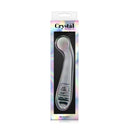 NS Novelties Crystal G Spot Wand Clear Glass Dildo in elegant packaging, showcasing its sleek design and premium glass material.