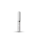NS Novelties Stardust Posh Glass Vibrator White with crystal accents for pleasure.