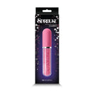 NS Novelties Stardust Charm Pink Vibrator in packaging with crystals and soft pink design.