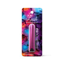 NS Novelties Lush Nightshade Petite Vibrator Pink in vibrant packaging with colorful flower petals.
