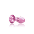 NS Novelties Crystal Gem Glass Anal Plug Pink - Image 3