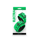 NS Novelties Electra Ankle Cuffs Neoprene Green designed for beginner-friendly bondage with vibrant color and comfort.