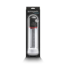 Renegade Bulge Vibrating Suction Pump Black in packaging with clear cylinder and vibrating features.