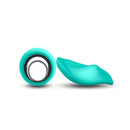 Sugar Pop Leila App Controlled Panty Vibrator Teal showing the sleek design and color.