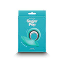 Sugar Pop Leila App Controlled Panty Vibrator Teal packaging with sleek design and branding details.