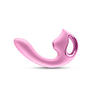 Seduction Kaia Metallic Pink Air Pulse Rabbit Vibrator for blended sensations and G-spot stimulation.
