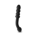 Renegade Duel Dual Ended Anal Vibrator Black featuring a sleek design with a curved shaft and beaded end for versatile pleasure.