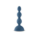 Secrets Kai Vibrating Anal Plug Dark Teal with graduated beads for backdoor pleasure and stimulation.