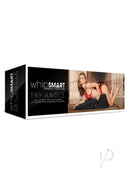 WhipSmart Try-Angle Positioning Cushion Black packaging and model demonstrating its features.
