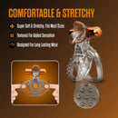 Stay Hard Tongue Clitoral Stimulator Cock Ring Set with Sleeve showcasing comfortable stretchy design and textured for added sensation.
