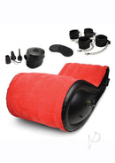 Lux Fetish 6 Piece Inflatable BDSM Sex Sofa Set Red Black with inflatable furniture and restraints.