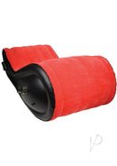 Lux Fetish 6 Piece Inflatable BDSM Sex Sofa Set Red Black with a curved shape for enhanced comfort and play.