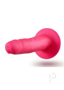 Neo Elite Silicone Dual Density Dildo 6 Inch Pink product image showcasing its lifelike design and vibrant pink color.