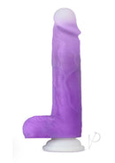 Neo Elite Encore 8 Inch Remote Vibrating Dildo Purple displayed for enhanced pleasure and intimate experiences.
