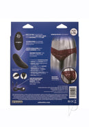 Lace Panty Vibe Set with Remote Control Large/XLarge Red packaging showing features and dimensions of the set.