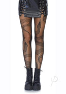 Leg Avenue Snake Net Tights One Size Black