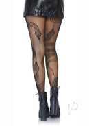 Leg Avenue Snake Net Tights One Size Black - Image 2