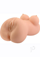 Skinsations Little Virgin Silicone Torso Masturbator Vanilla, realistic silicone torso design for solo play.