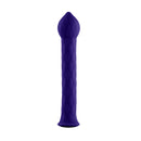 Femmefunn Diamond Wand G-Spot Vibrator Dark Purple designed for targeted internal pleasure with a textured body.
