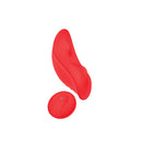Luv Inc Remote Control Panty Vibe Red discreet wearable vibrator with wireless remote for hands-free pleasure.