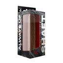 Shaft Model J 9.5 Inch Liquid Silicone Dong Oak in packaging, showcasing its hyper-realistic design.
