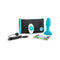 b-Vibe Rimming Petite Rotating and Vibrating Remote Control Plug Teal with remote and charging cable