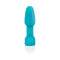 b-Vibe Rimming Petite Rotating and Vibrating Remote Control Plug Teal - a teal vibrating butt plug.