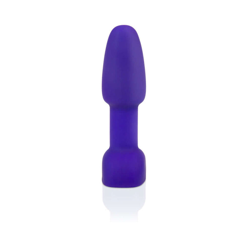 b-Vibe Rimming Petite Rotating Remote Control Plug Purple displayed prominently.