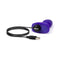 b-Vibe Rimming Petite Rotating Remote Control Plug Purple with USB charging cable.