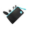 b-Vibe Rimming Petite Rotating and Vibrating Remote Control Plug Black inside a sleek black carrying pouch.
