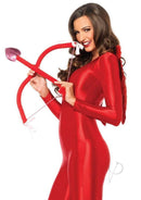 Leg Avenue 3 Piece Cupid Costume Kit One Size Red, featuring a model in a red outfit with wings, bow, and arrow.