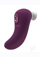 Bodywand Vibro Kiss Clitoral Stimulator Purple and White on a white background.