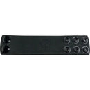 Boneyard Silicone Ball Strap Stretcher Black in sleek black design with snap closures.