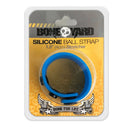 Boneyard Silicone Snap Ball Stretcher Blue on packaging showcasing its 1.5" size and design.