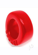 Oxballs Cock-B Bulge Silicone Cock Ring Red showing plush, padded design for comfort and grip.