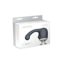 Le Wand Curve Weighted Silicone Attachment packaging showcasing its unique curved design for customizable massages.