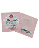 Sliquid Organics Stimulating O Gel 0.17 Oz Pillow single-use vegan clitoral stimulating gel packet.