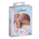 Magic Silk Pheromone Lace Boy Shorts 2 Pack Lilac Rose L/XL packaging with panties and pheromone sample.