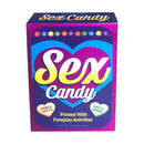 Sex Candy Foreplay Game Single Box in a playful, heart-shaped design with flirty prompts.