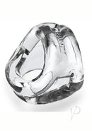 Oxballs Cocksling Air Cock and Ball Sling Clear displayed from a close-up angle.