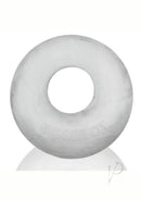 Oxballs Bigger Ox Silicone Cock Ring Clear Ice, plush padded design for comfort and bulge enhancement.